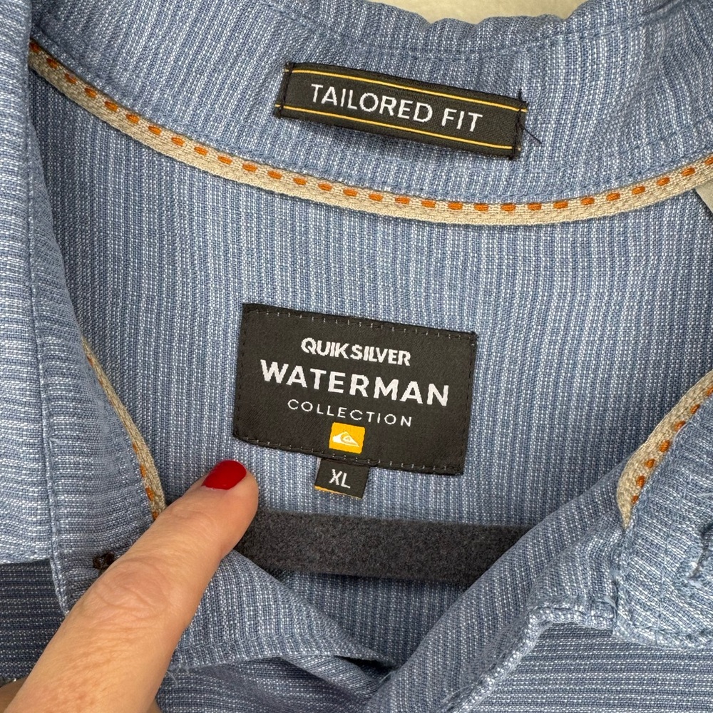 Quiksilver Blue Men's Shirt - Picture 3 of 4